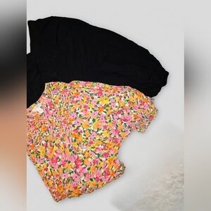 2 Pk Bundle Old Navy, Terra And Sky  Smocked Peasants Tops Plus 4x 100% Rayon